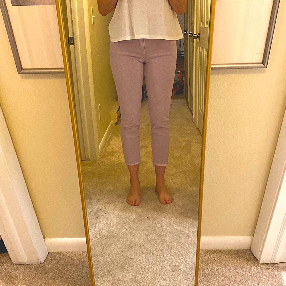 GAP lavender true skinny denim. Sz 29.